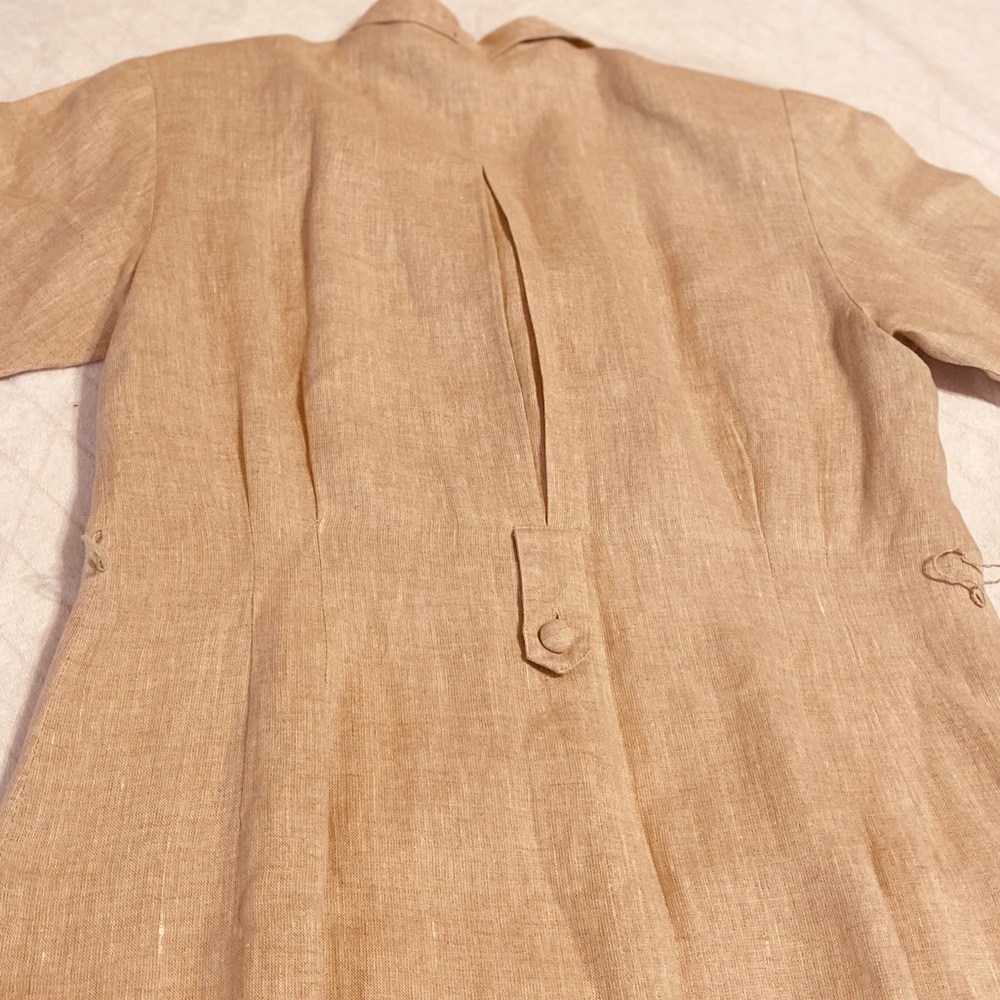 Vintage Irish linen midi dress - Picture 7 of 8